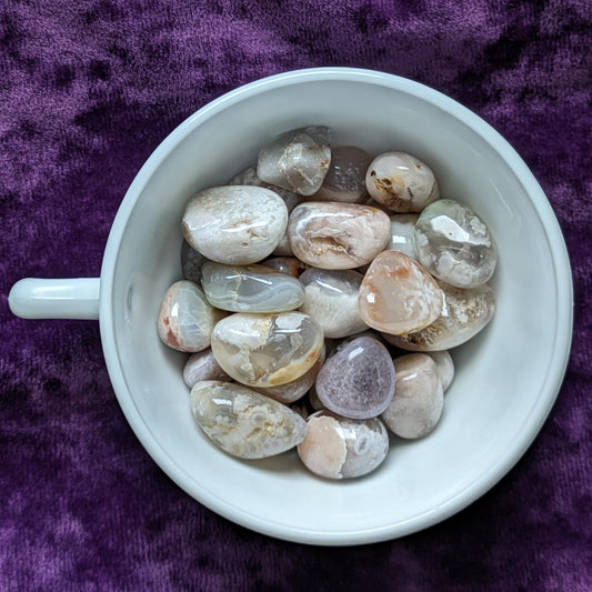 Flower Agate Tumbles