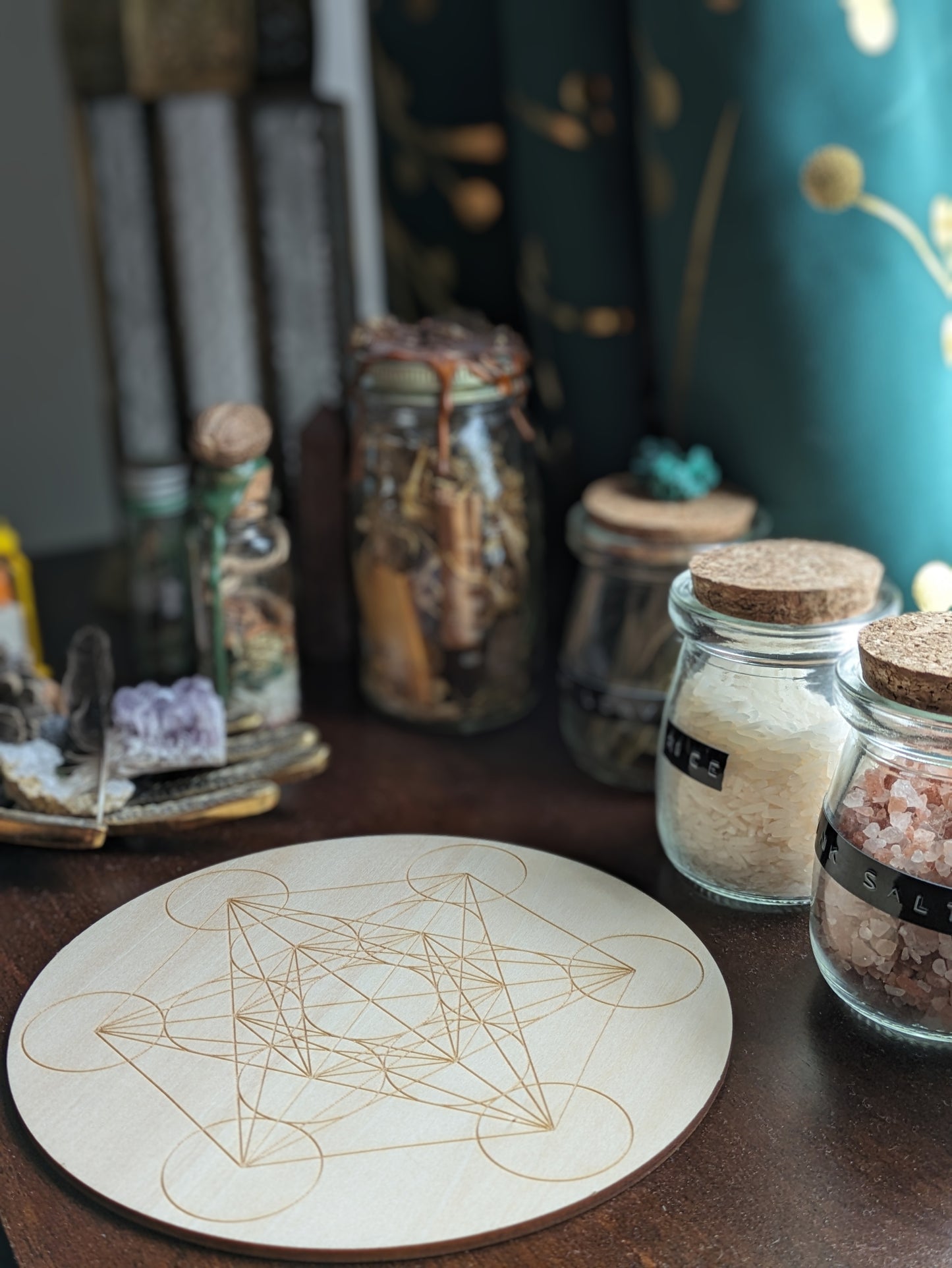 Wooden Crystal Grids