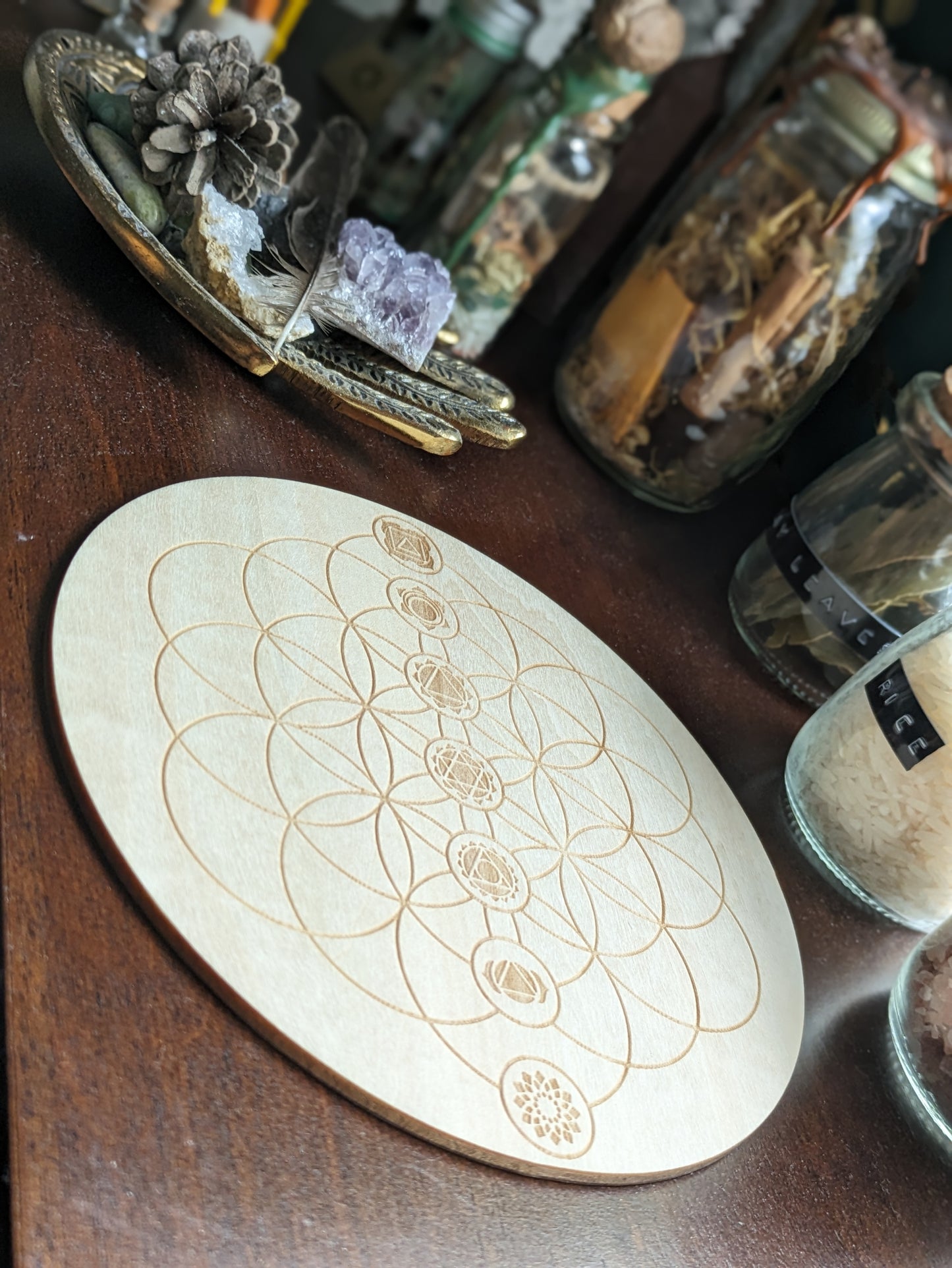 Wooden Crystal Grids