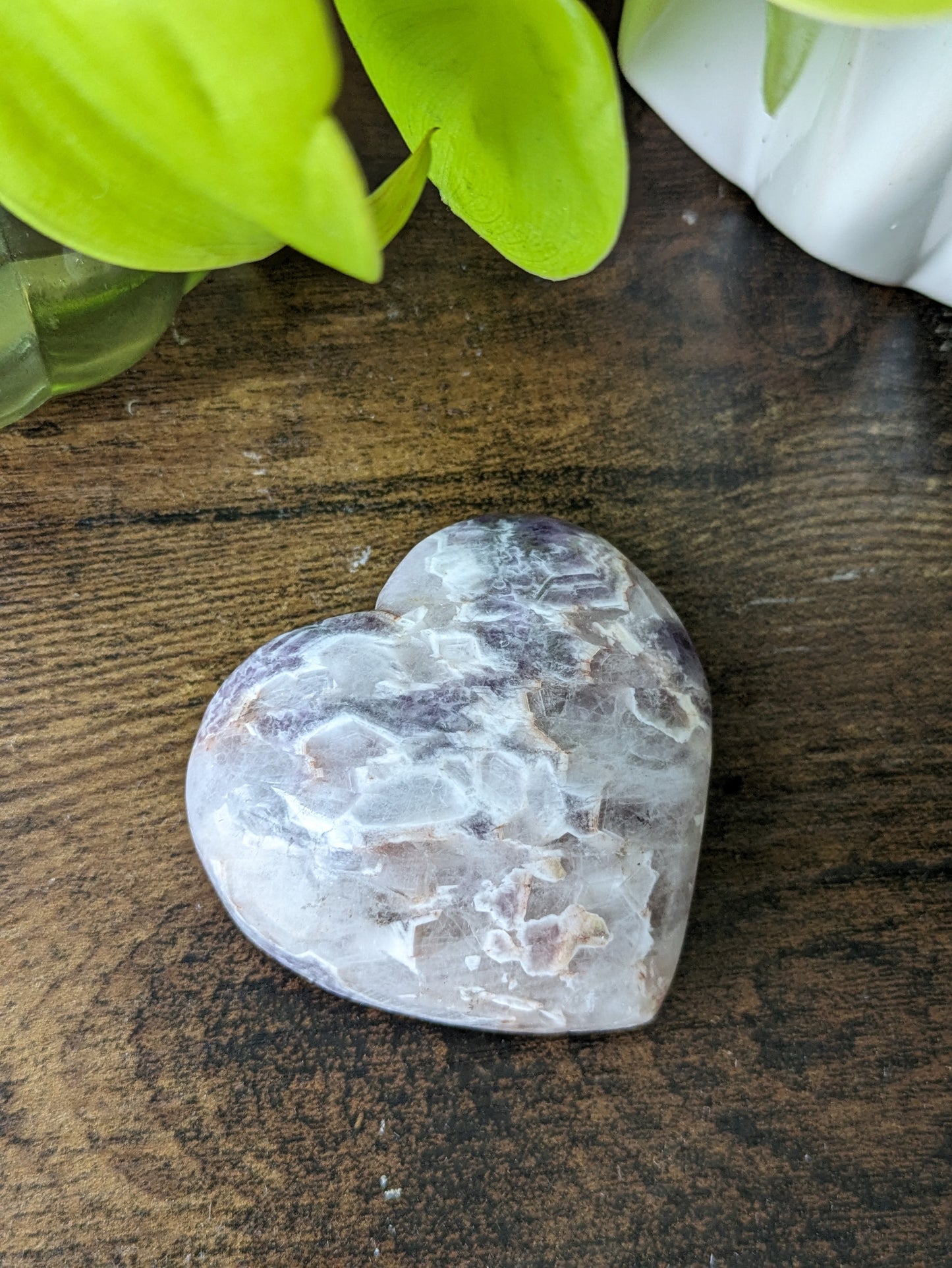 Chevron Amethyst Heart