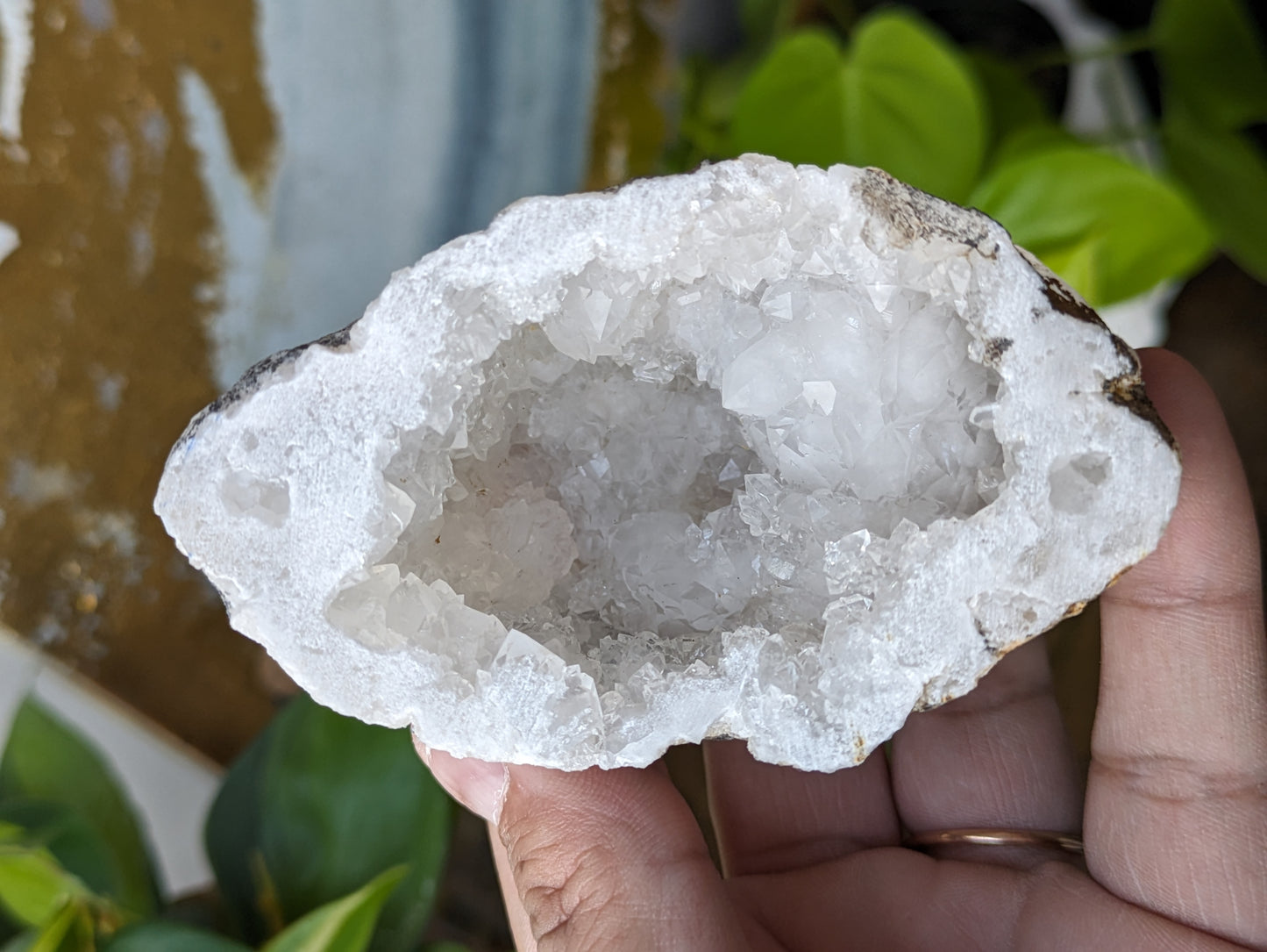 Quartz Half Geode