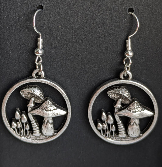 Metal Mushies Earrings