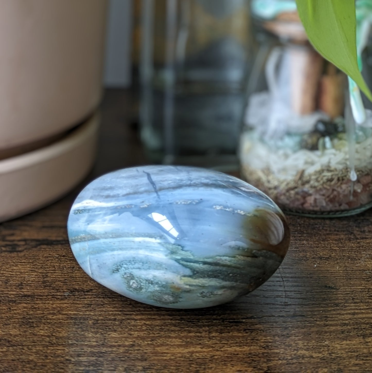 Ocean Jasper Palm Stone (Large)