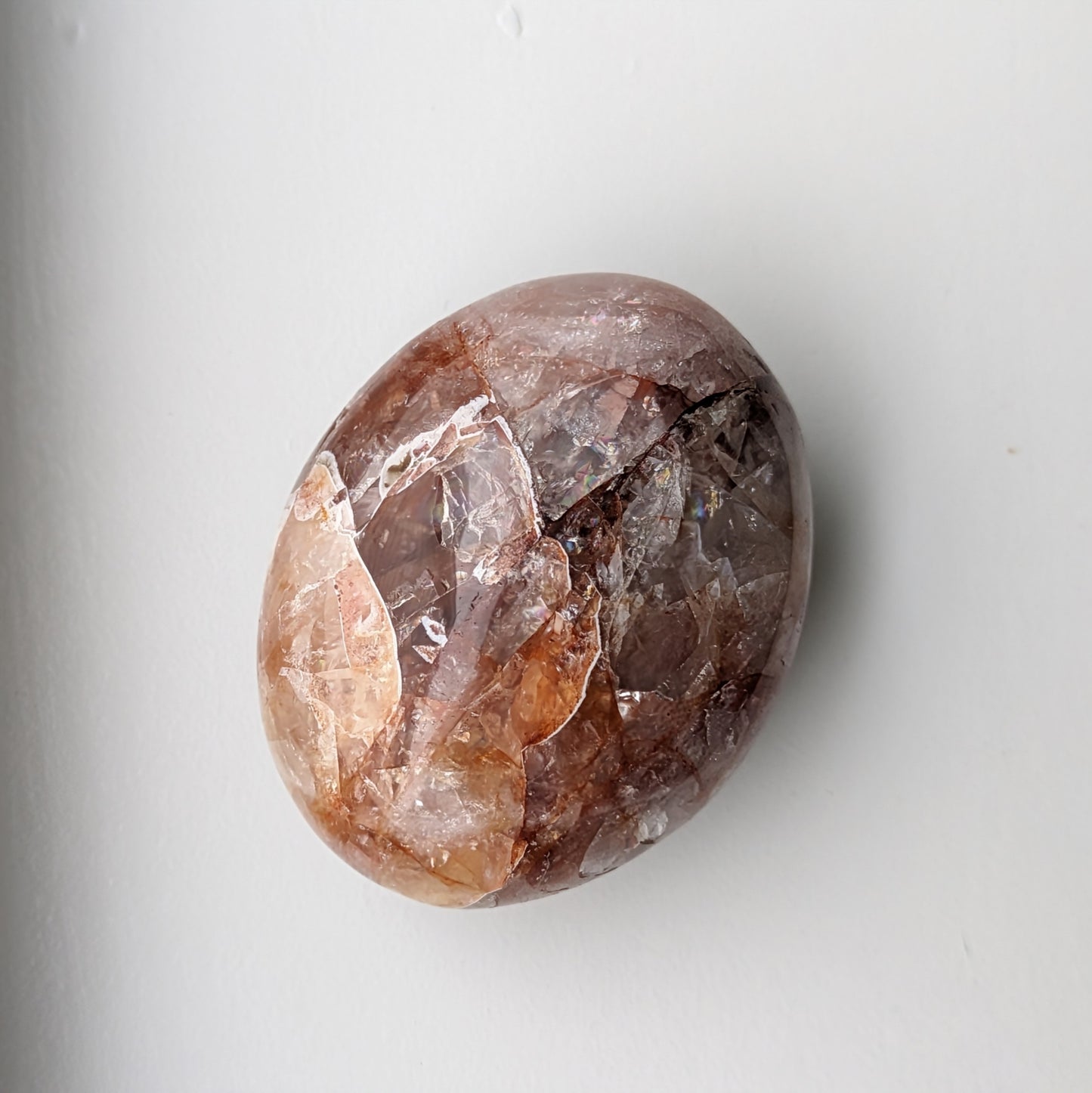 Fire Quartz Palm Stone (Large)