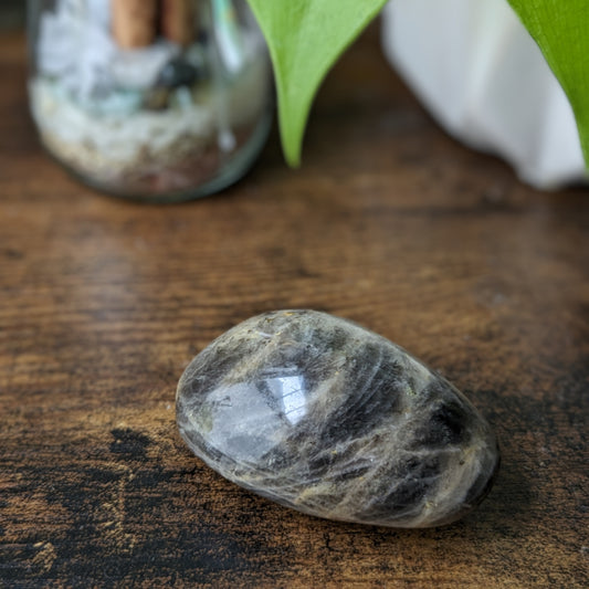 Black Moonstone Palm Stone (Small)