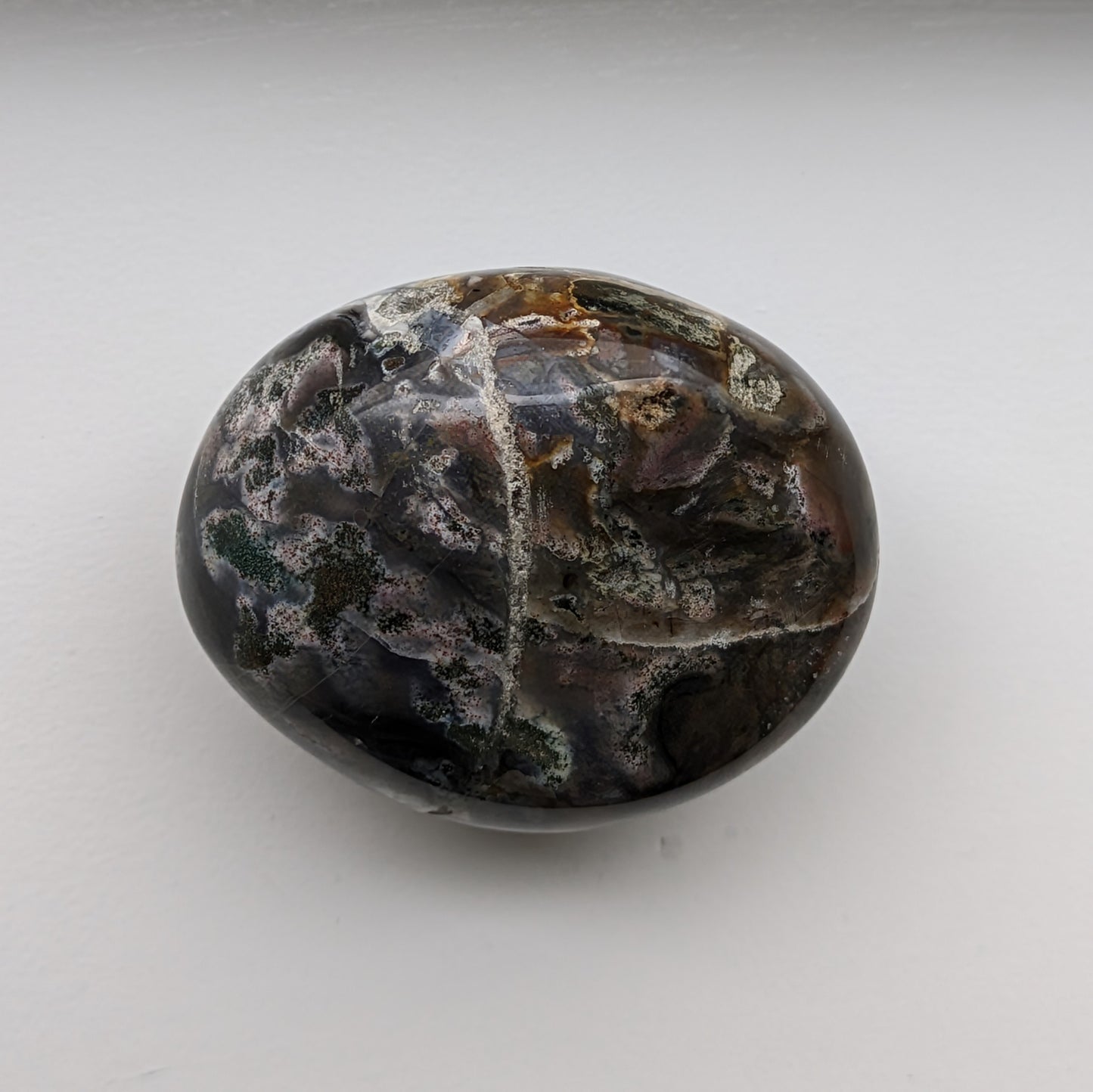 Dark Ocean Jasper Palmstone (Large)