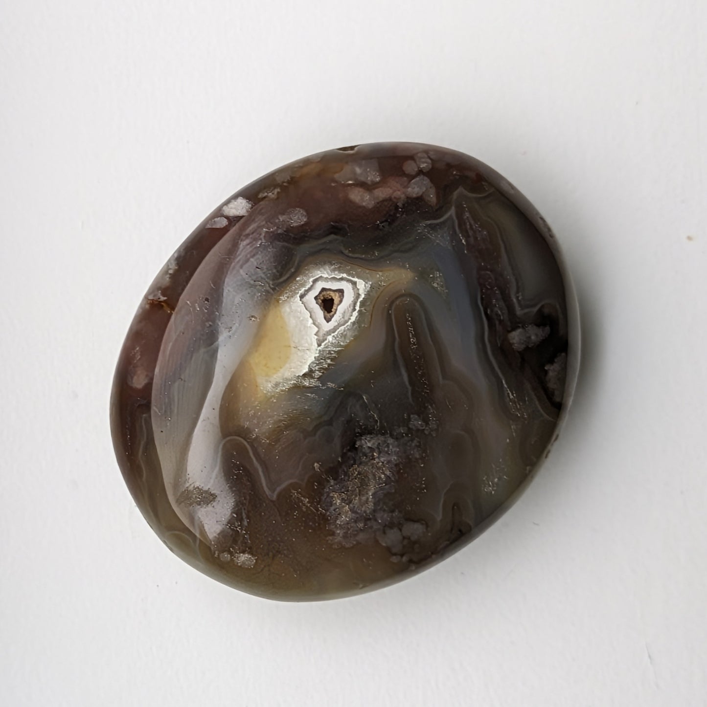 Banded Agate Palm Stone (Large)