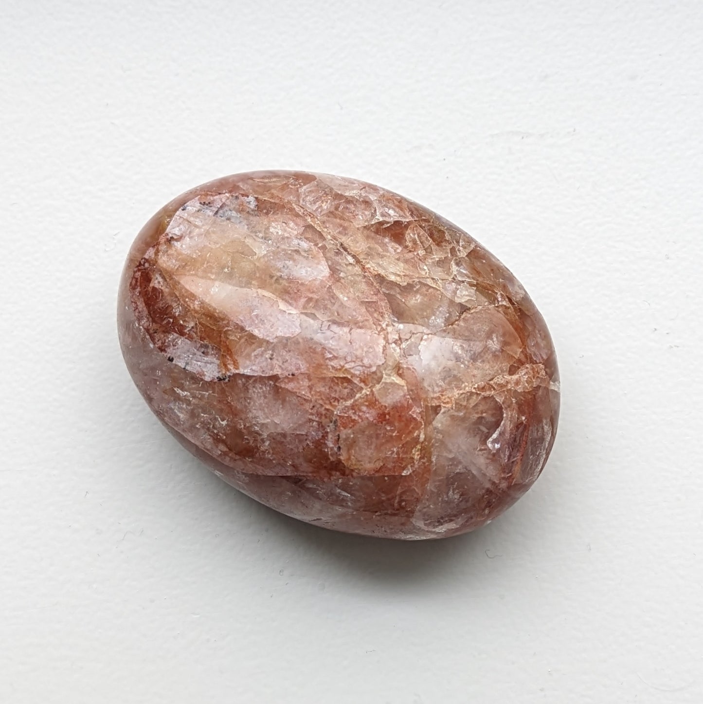 Fire Quartz Palm Stone (Medium)