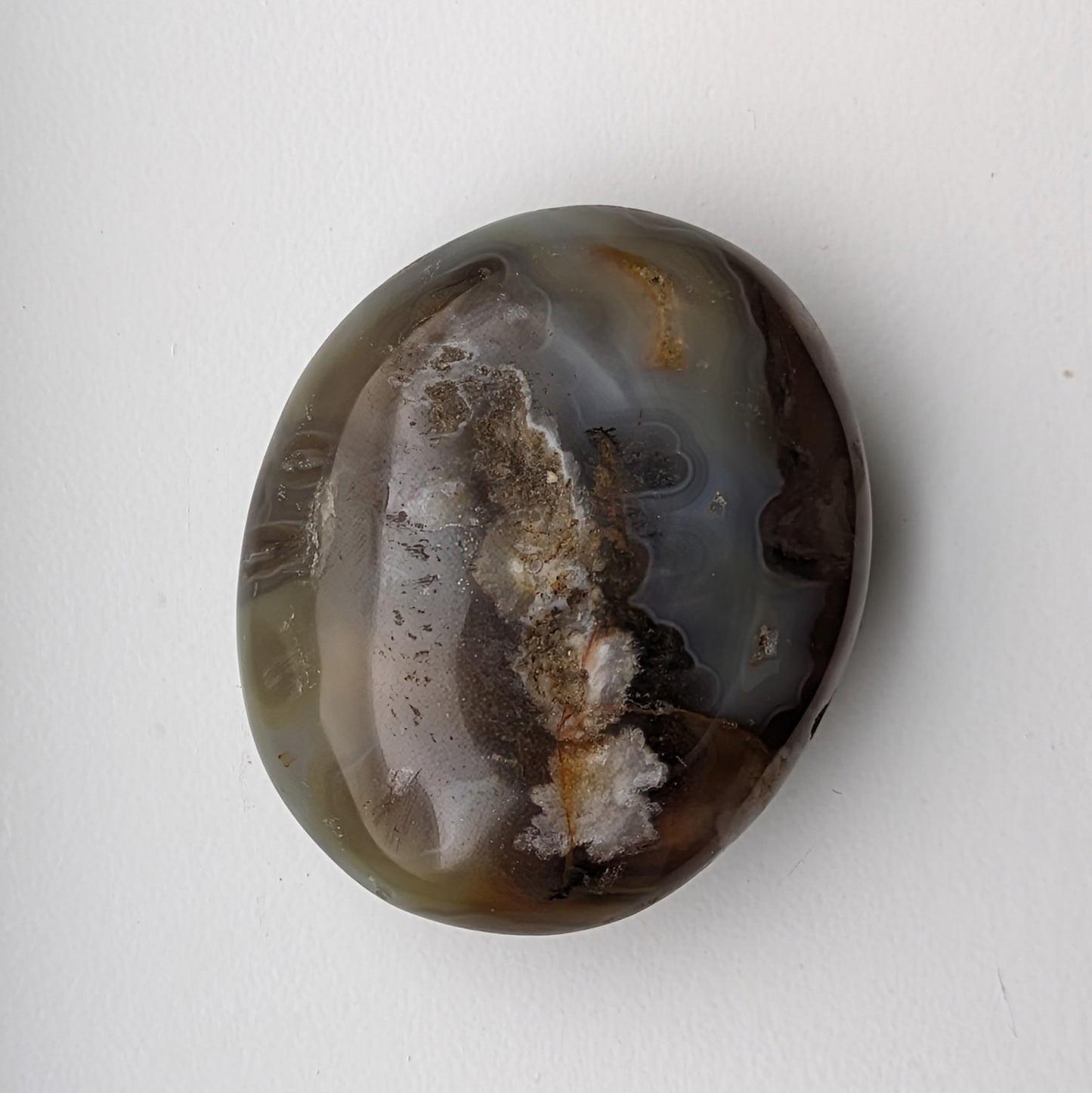 Banded Agate Palm Stone (Large)